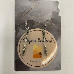 Native festival dangling beaded earrings